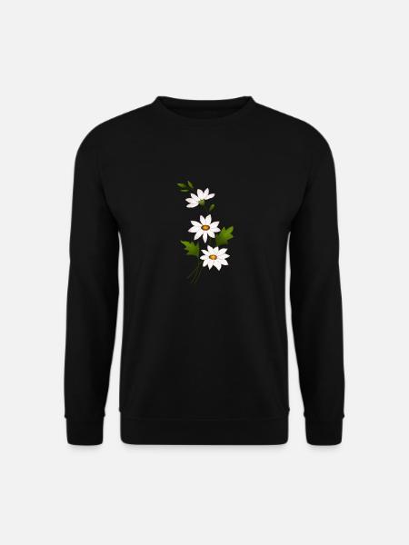Fleurs de marguerite - Sweat-shirt Unisexe - noir
