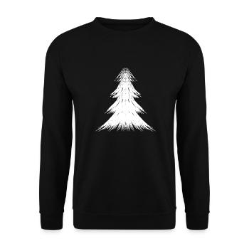 Arbre stylisé - sapin de Noël - sapin - Sweat-shirt Unisexe - noir - Devant - Alina (178cm) & Michal (187cm)