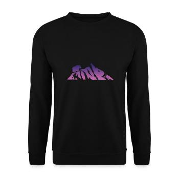 Idée cadeau de grimpeur Tibet Yak - Sweat-shirt Unisexe - noir - Devant - Alina (178cm) & Michal (187cm)