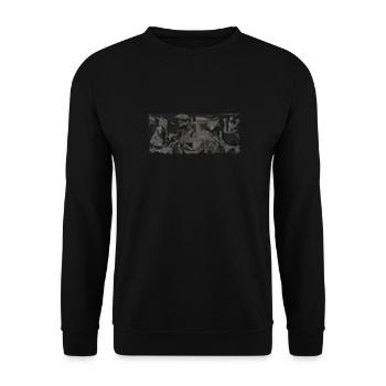 gernika - Unisex Sweatshirt - black - Front - Alina (178cm) & Michal (187cm)
