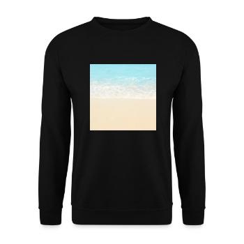 Beach Vacation Neck Gator Beach Photo - Sweat-shirt Unisexe - noir - Devant - Alina (178cm) & Michal (187cm)