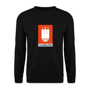 Hambourg logo blason rouge bleu - Sweat-shirt Unisexe - noir - Devant - Alina (178cm) & Michal (187cm)