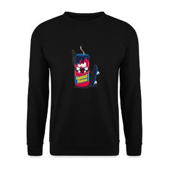 soft drink energy drink beer design - Unisex Pullover - Schwarz - Vorne - Alina (178cm) & Michal (187cm)