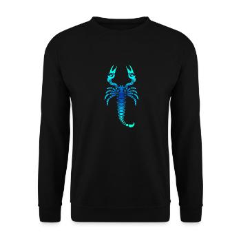 Cadeau de tatouage tribal polynésien scorpion maori - Sweat-shirt Unisexe - noir - Devant - Alina (178cm) & Michal (187cm)