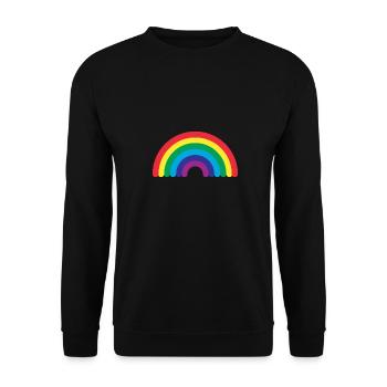 PRIDE - Rainbow - Unisex Sweatshirt - black - Front - Alina (178cm) & Michal (187cm)
