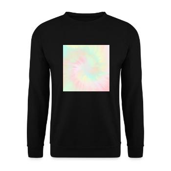 Tie Dye Pastel Tie Dye - Sweat-shirt Unisexe - noir - Devant - Alina (178cm) & Michal (187cm)
