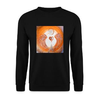 Gel de cœur Résolution des défis cardiaques - Sweat-shirt Unisexe - noir - Devant - Alina (178cm) & Michal (187cm)