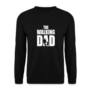 La chemise papa qui marche - Sweat-shirt Unisexe - noir - Devant - Alina (178cm) & Michal (187cm)