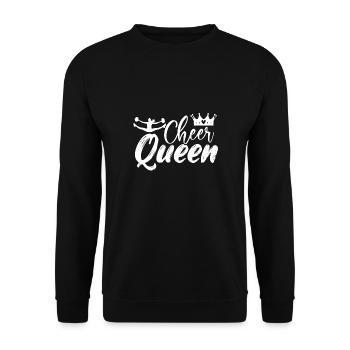 Cheerleading | Cheer Cheerleader Mädchen Geschenke - Unisex Pullover - Schwarz - Vorne - Alina (178cm) & Michal (187cm)
