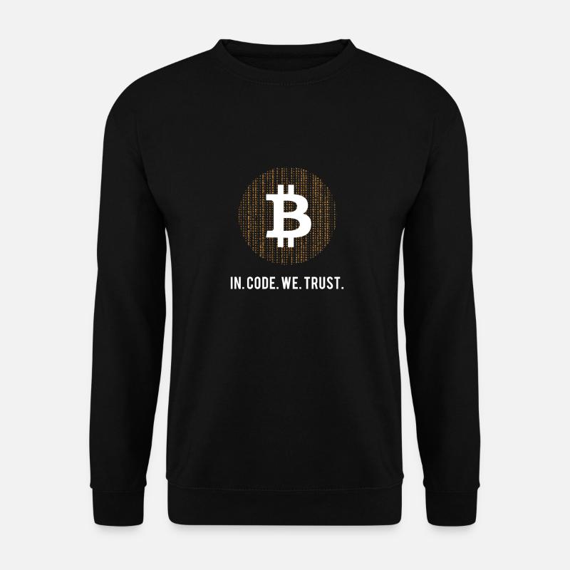 Bitcoin in code we trust - Unisex Sweatshirt - black
