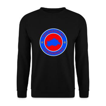 Mecklenburg-Vorpommern Wappen - Unisex Pullover - Schwarz - Vorne - Alina (178cm) & Michal (187cm)