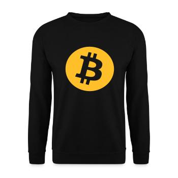 bitcoin - Unisex Sweatshirt - black - Front - Alina (178cm) & Michal (187cm)