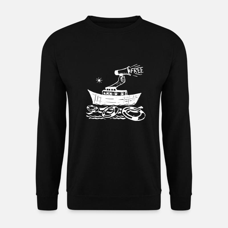 Rettungsboot, Seenotrettung - Unisex Pullover - Schwarz