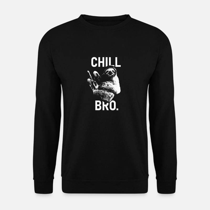 Chill Bro Sloth - Unisex Sweatshirt - black