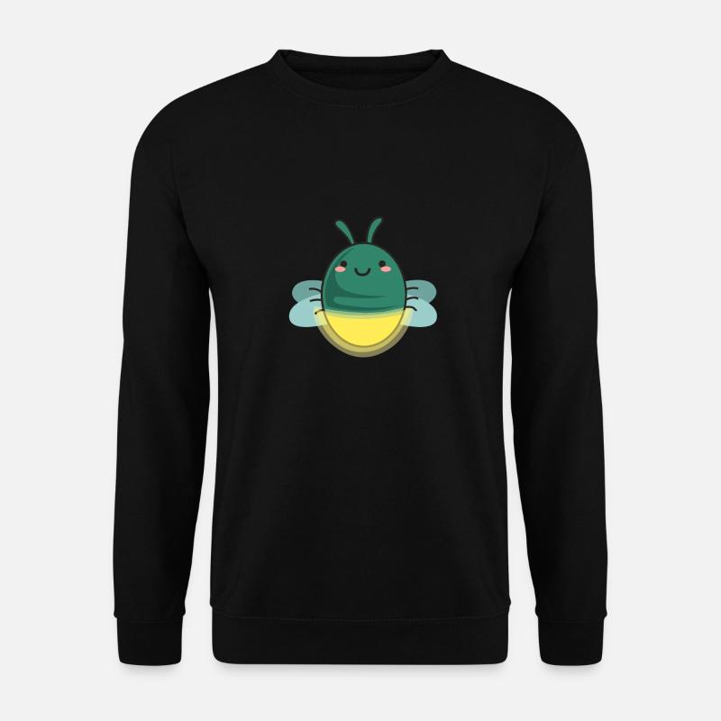 Cute firefly cartoon - Unisex Sweatshirt - black