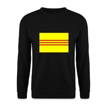 Drapeau national sud-vietnamien précédent - Sweat-shirt Unisexe - noir - Devant - Alina (178cm) & Michal (187cm)