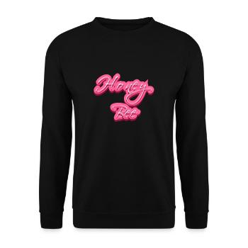 Honey Bee - Unisex Pullover - Schwarz - Vorne - Alina (178cm) & Michal (187cm)