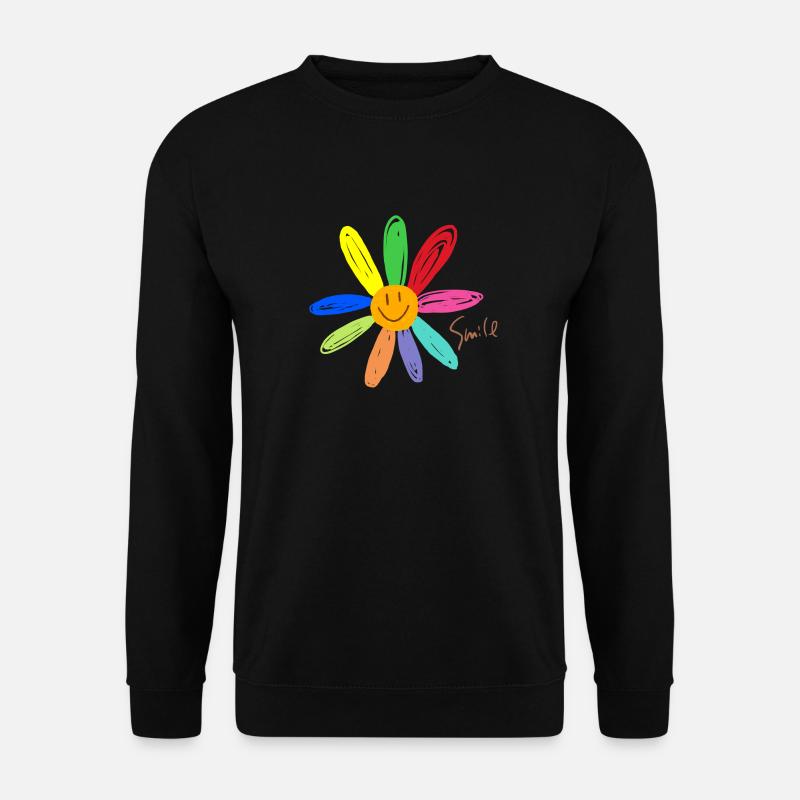 Fleur de sourire - Sweat-shirt Unisexe - noir