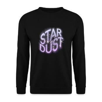 STAR DUST 1 ROSE - Sweat-shirt Unisexe - noir - Devant - Alina (178cm) & Michal (187cm)