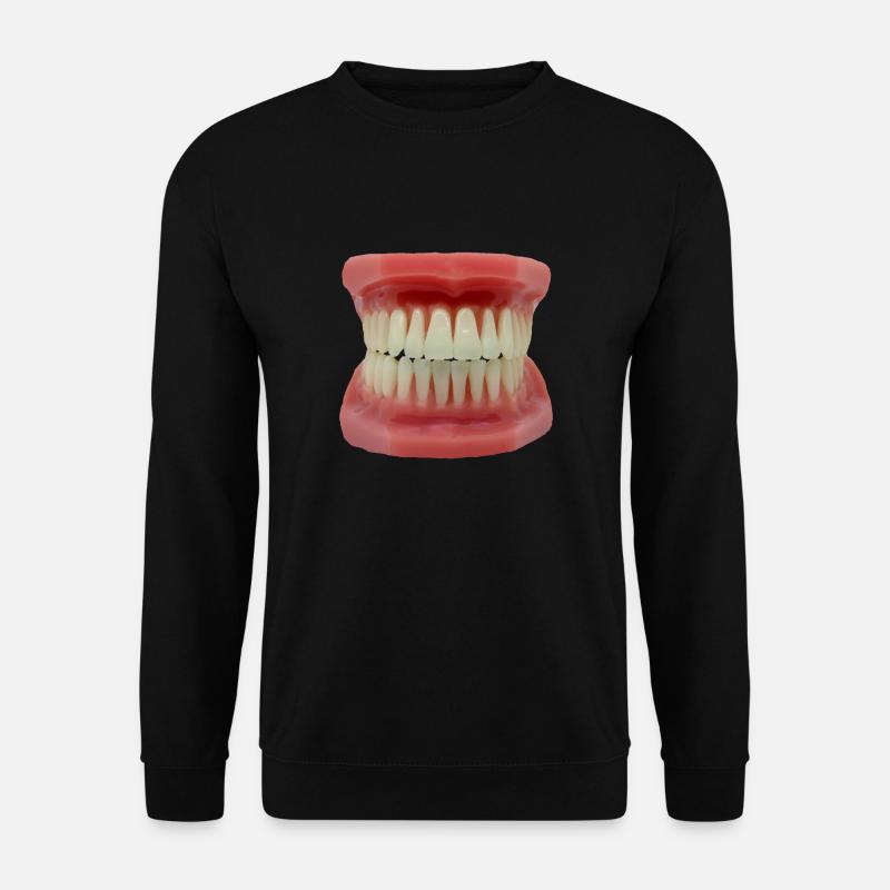 Zähne - Unisex Pullover - Schwarz