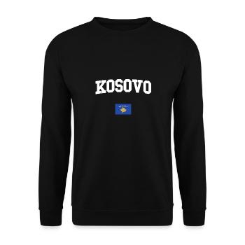 KOSOVO - Unisex Sweatshirt - black - Front - Alina (178cm) & Michal (187cm)