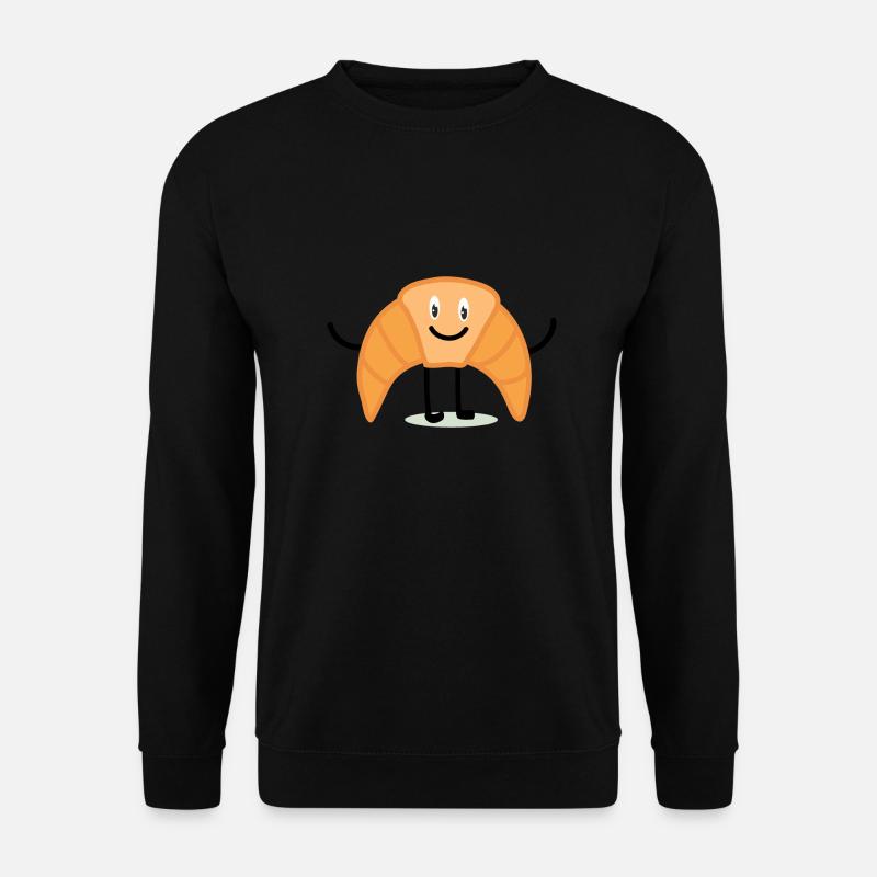 Croissant - Unisex Pullover - Schwarz