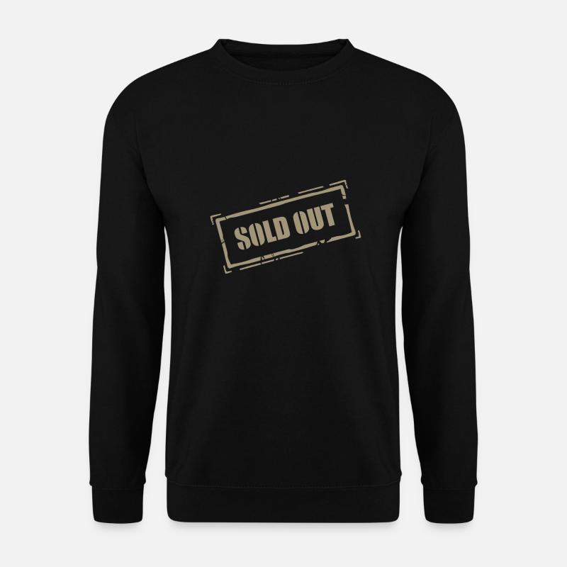 Sold Out Stempel (Beige) - Unisex Pullover - Schwarz