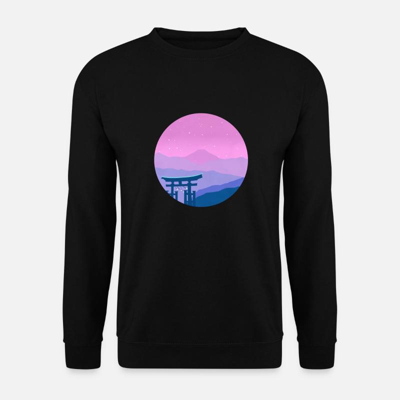 Vaporwave Japan - Unisex Pullover - Schwarz