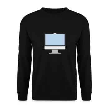 Computer - Unisex Pullover - Schwarz - Vorne - Alina (178cm) & Michal (187cm)