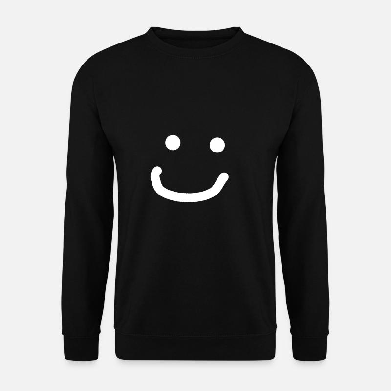 Der smilende Smyler :) - Unisex Pullover - Schwarz