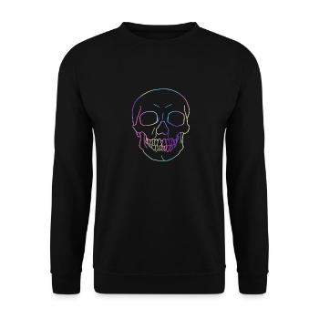 Crâne de crâne - Sweat-shirt Unisexe - noir - Devant - Alina (178cm) & Michal (187cm)