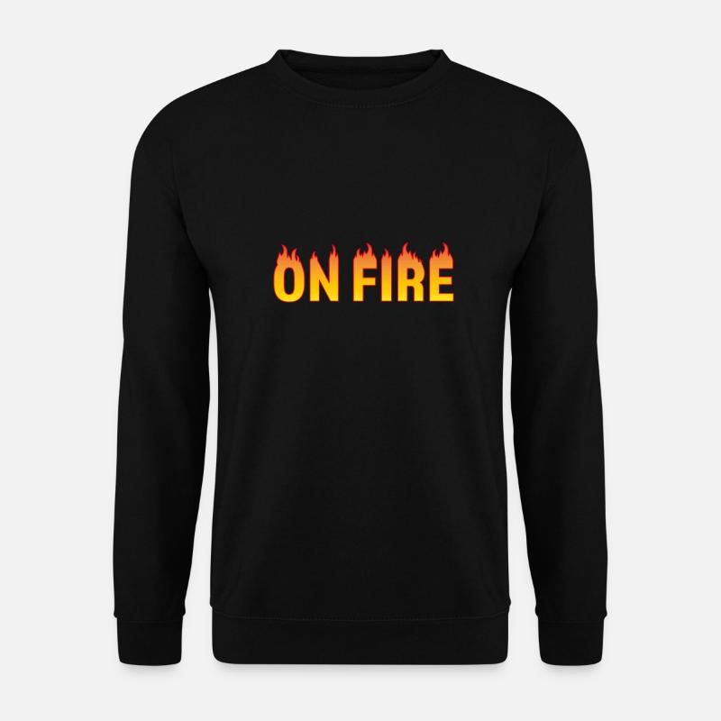 ON FIRE - Unisex Pullover - Schwarz