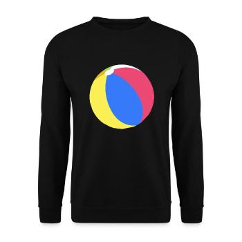 Beachball - Unisex Pullover - Schwarz - Vorne - Alina (178cm) & Michal (187cm)