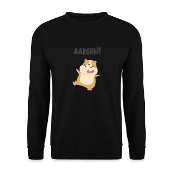 Argh ! Hamster - Sweat-shirt Unisexe - noir - Devant - Alina (178cm) & Michal (187cm)