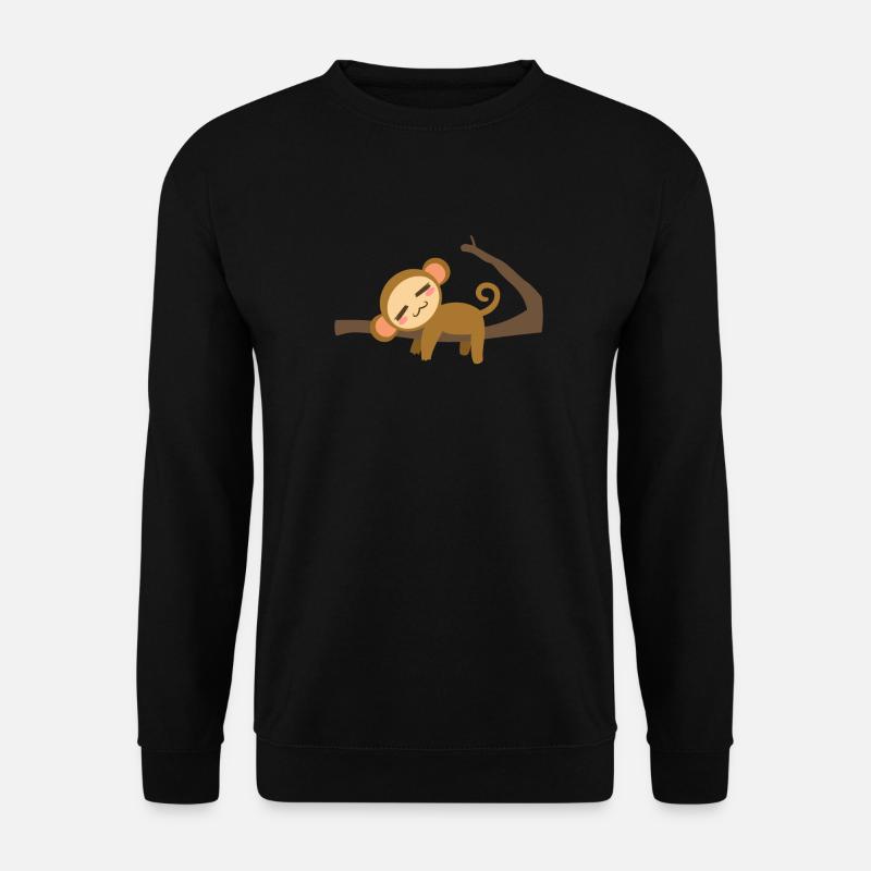 Sleeping Affe - Unisex Pullover - Schwarz