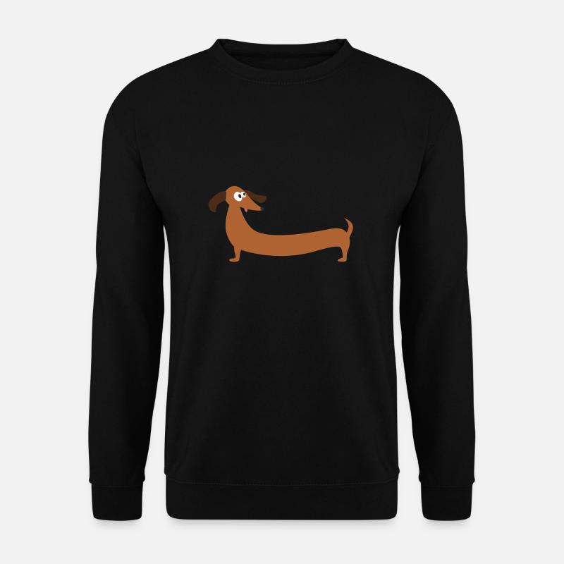 Langer Dackel - Unisex Pullover - Schwarz