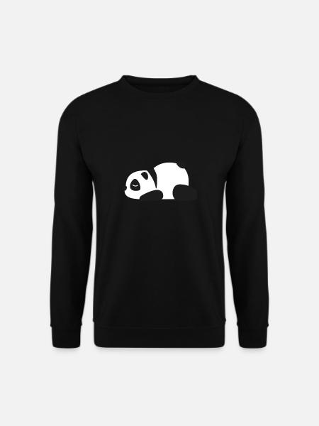 Sleeping panda - Unisex Sweatshirt - black