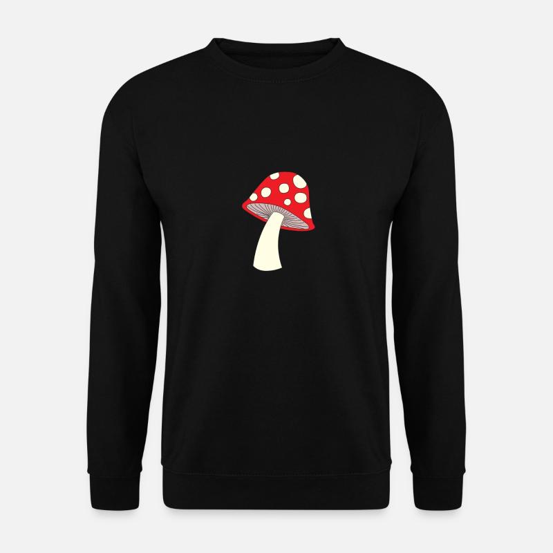 Pilz, Mushroom - Unisex Pullover - Schwarz