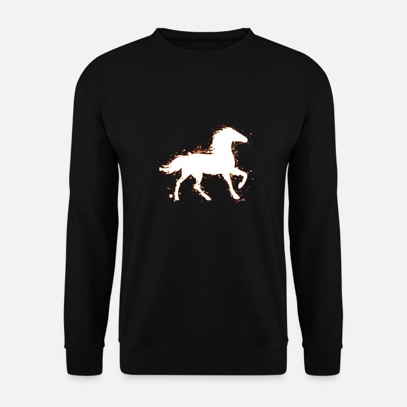 Pferd Pferde - Unisex Pullover - Schwarz