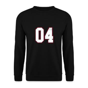 Numéro zéro quatre - 04 Classic Vintage Sport - Sweat-shirt Unisexe - noir - Devant - Alina (178cm) & Michal (187cm)