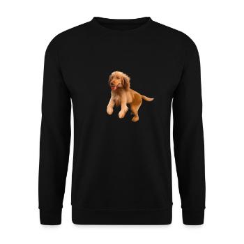 Cocker spaniel - Unisex Sweatshirt - black - Front - Alina (178cm) & Michal (187cm)