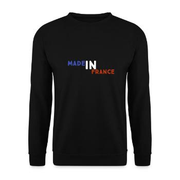 Made in France - Unisex Sweatshirt - black - Front - Alina (178cm) & Michal (187cm)