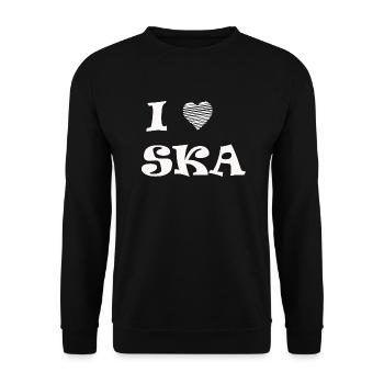 Ska T-Shirt Geschenk Geschenkidee Musik Ragga - Unisex Pullover - Schwarz - Vorne - Alina (178cm) & Michal (187cm)