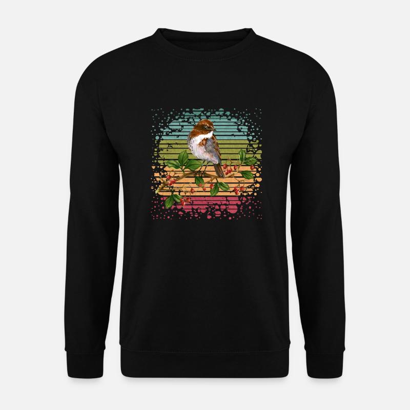 Bunter Vogel - Unisex Pullover - Schwarz