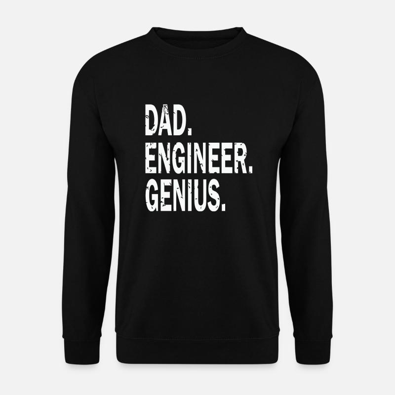 Dad Engineer Genius - Unisex Sweatshirt - black