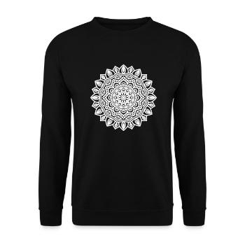 Zen Life - Unisex Sweatshirt - black - Front - Alina (178cm) & Michal (187cm)