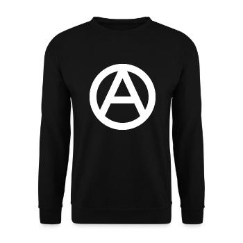Anarchy - Unisex Sweatshirt - black - Front - Alina (178cm) & Michal (187cm)