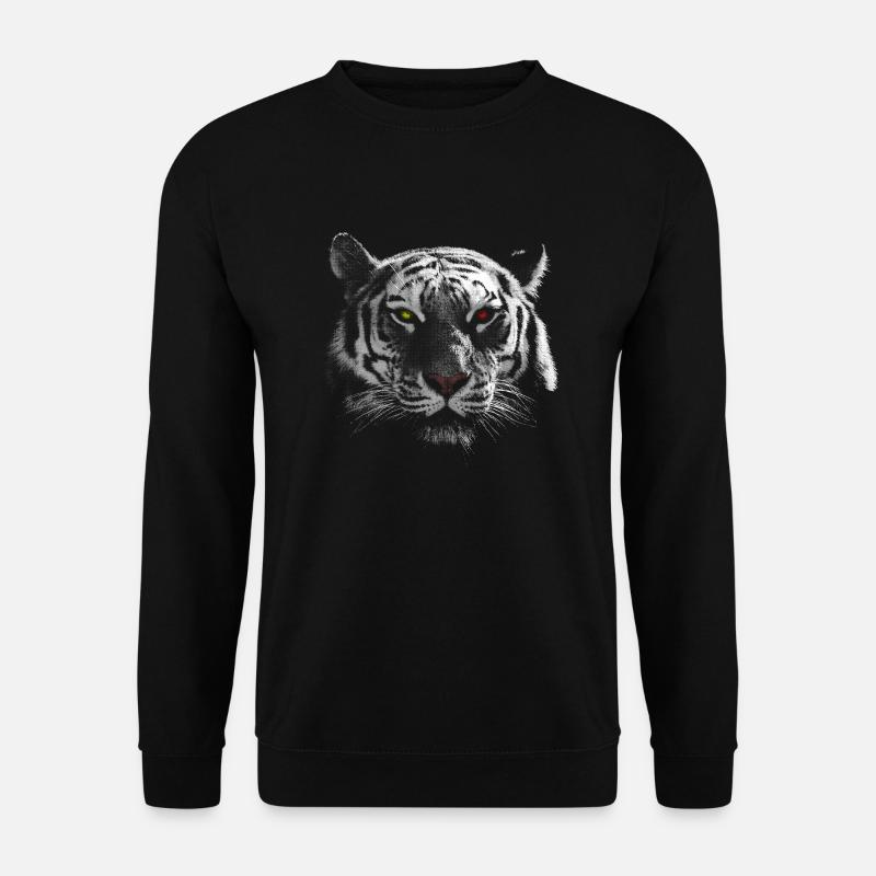 white tiger - Unisex Pullover - Schwarz