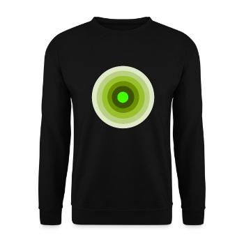 green target - Unisex Sweatshirt - black - Front - Alina (178cm) & Michal (187cm)