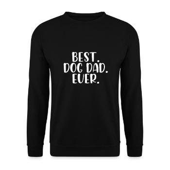 Best dog dad ever - Unisex Sweatshirt - black - Front - Alina (178cm) & Michal (187cm)